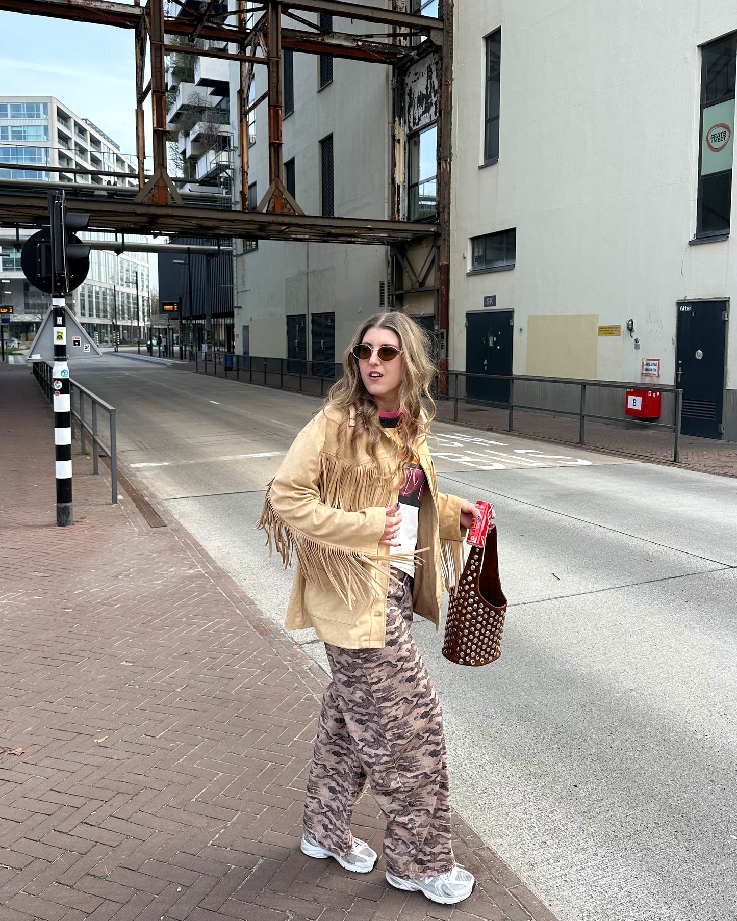 Harper & Yve Jacke Quinn Fransen beige