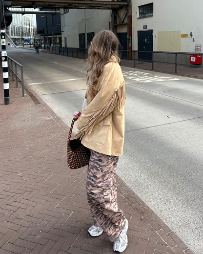 Harper & Yve Jacke Quinn Fransen beige