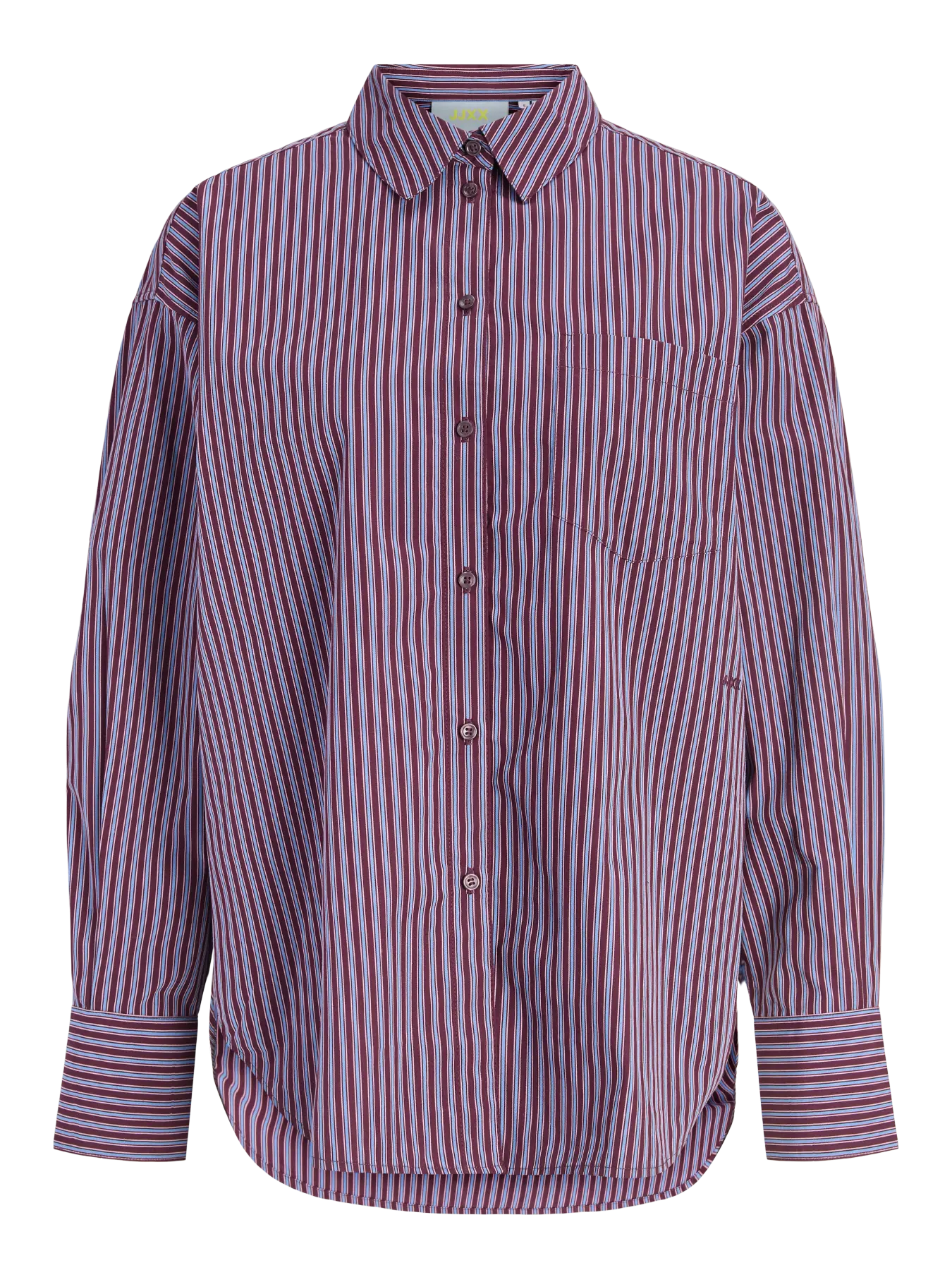 Jamie strepen blouse bordeaux