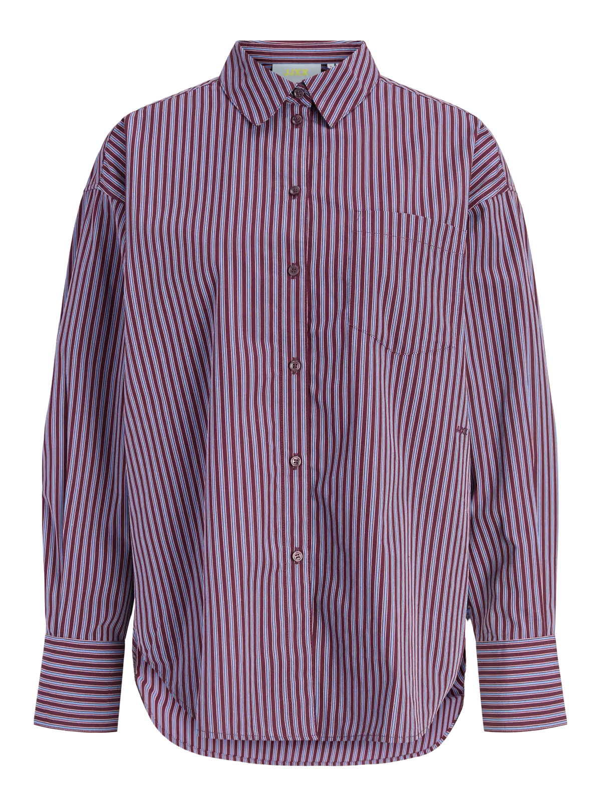 Jamie strepen blouse bordeaux