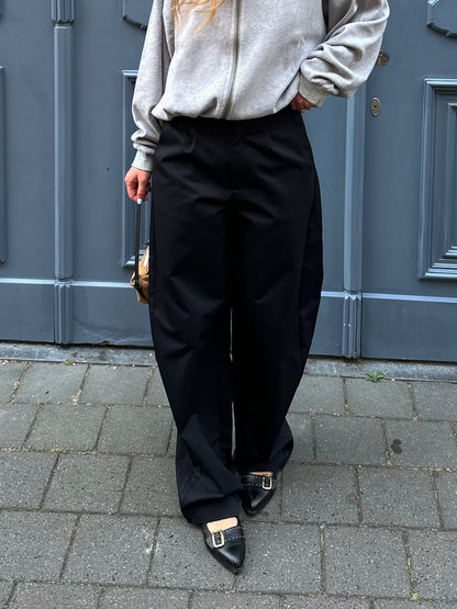 Jamilla barrel fit pantalon zwart