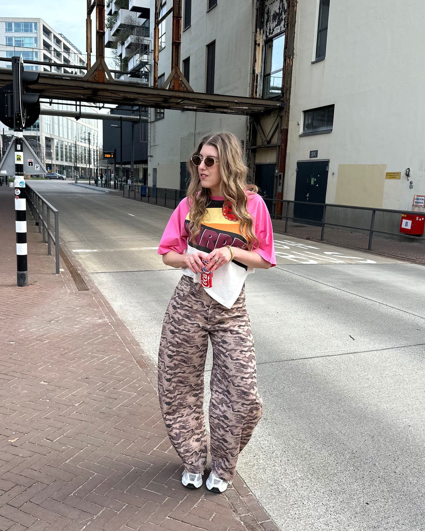 Kiki Camohose Baggy Balloon Fit Braun