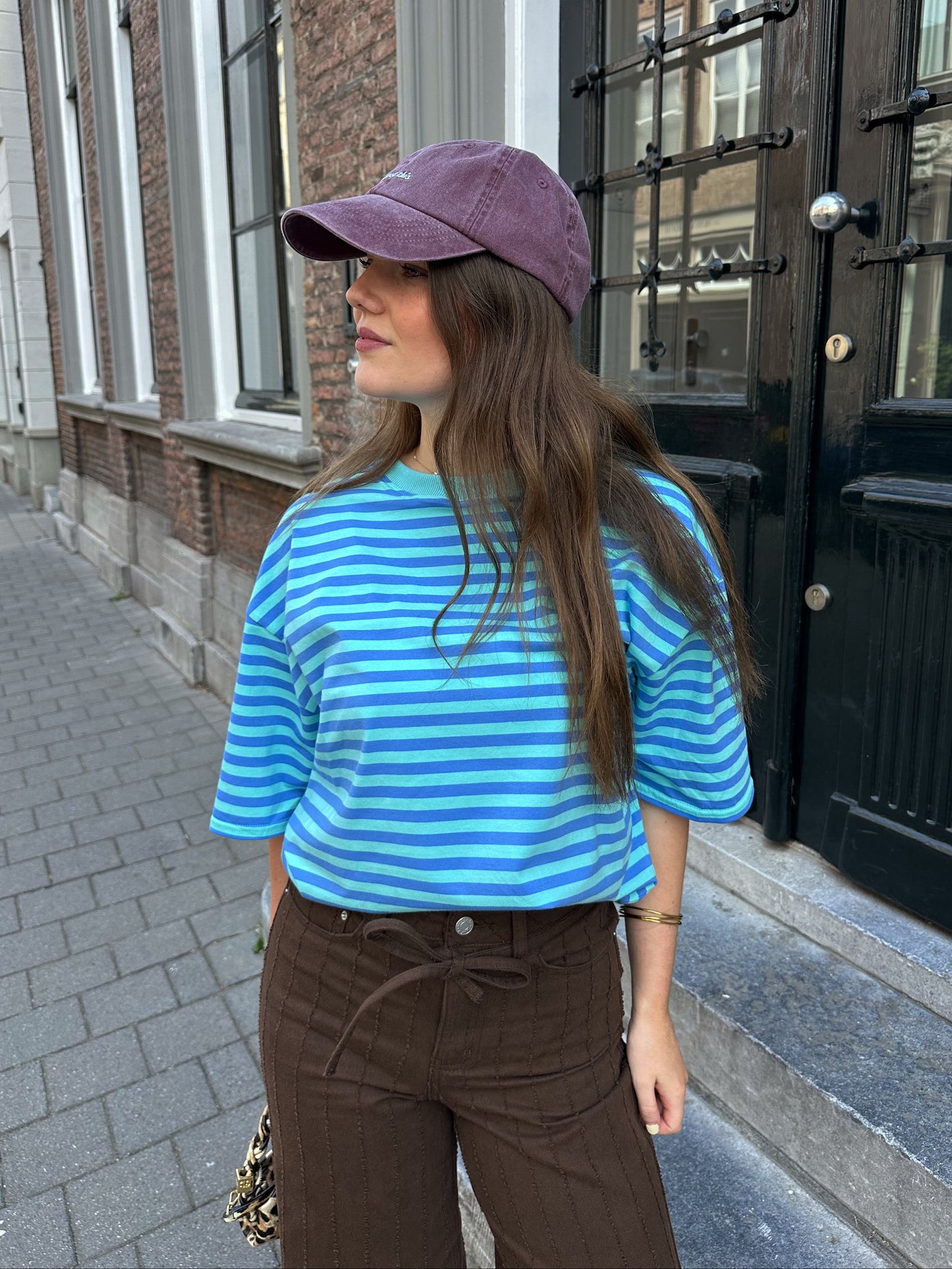 Loes T-Shirt mit Streifen blau