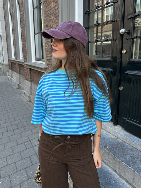 Loes T-Shirt mit Streifen blau