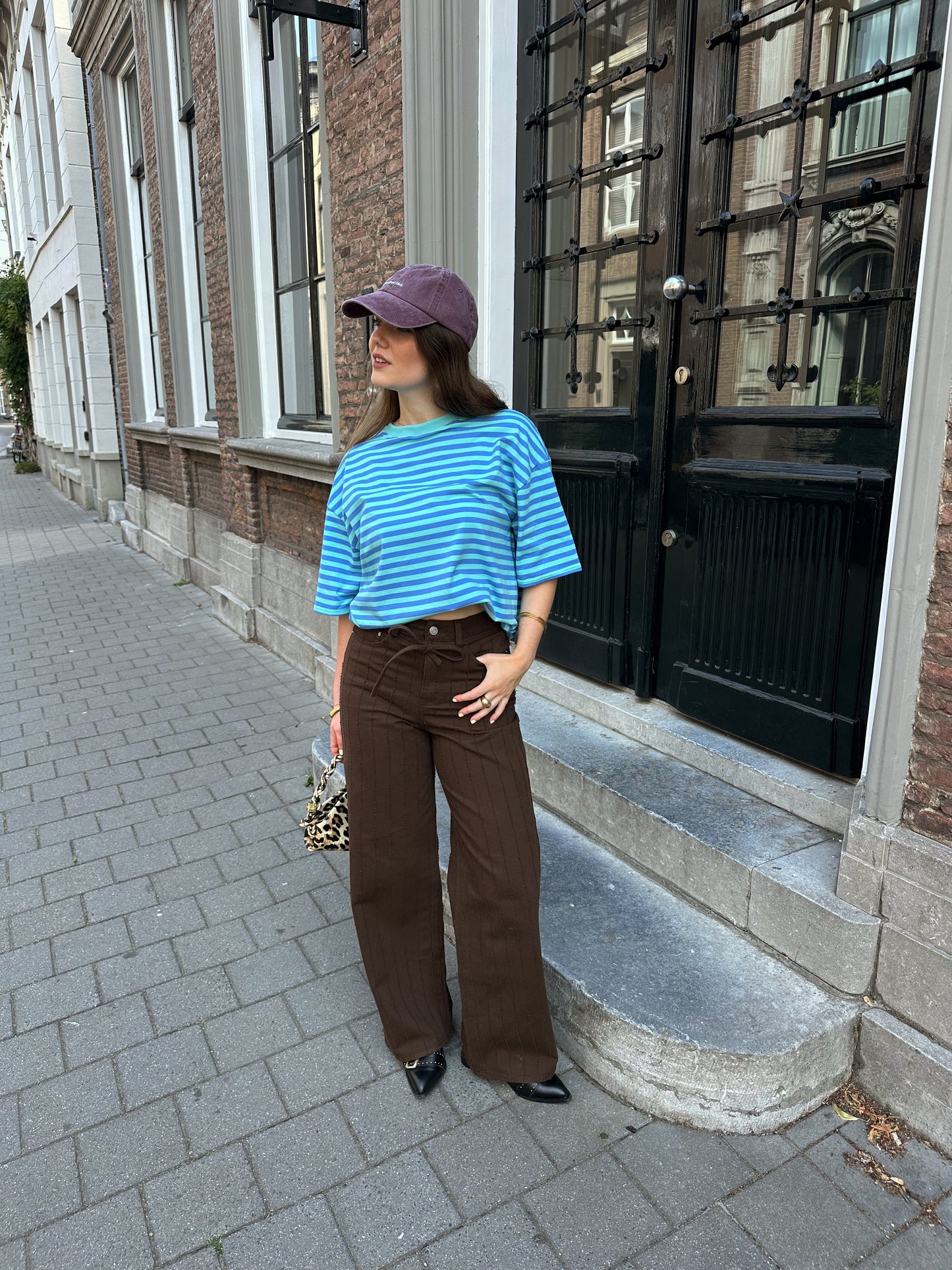 Loes T-Shirt mit Streifen blau