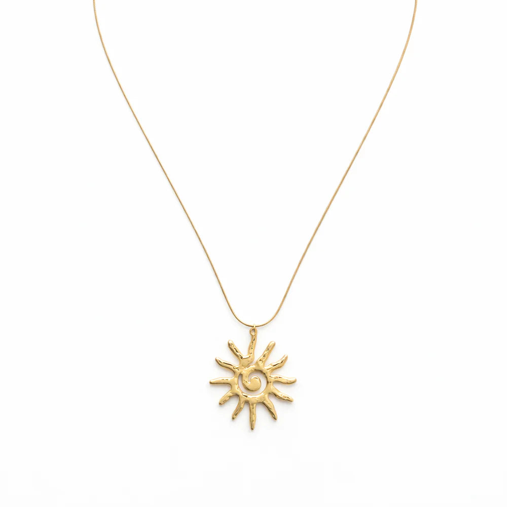 Neverending sunshine lange Statement-Kette Gold