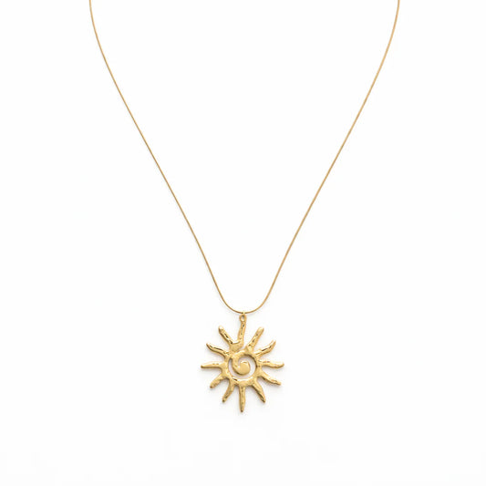 Neverending sunshine lange Statement-Kette Gold