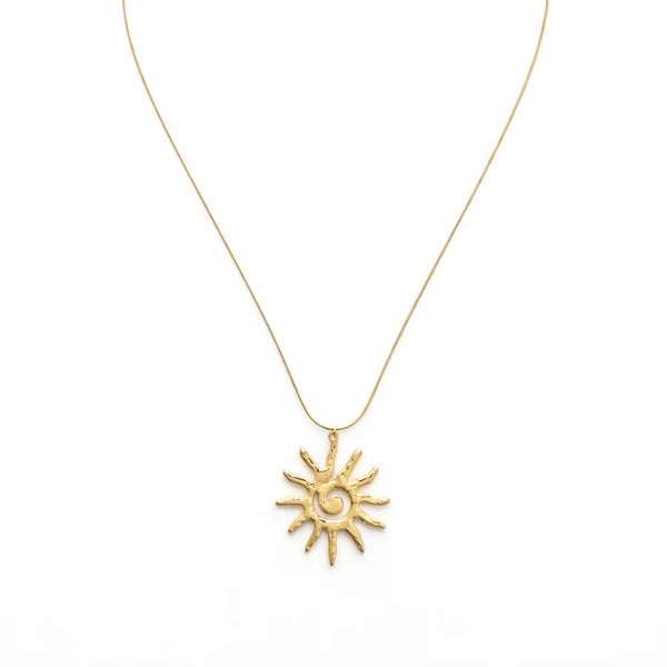 Neverending sunshine lange Statement-Kette Gold