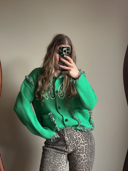 Noa Weste mit Bandana-Print, grün