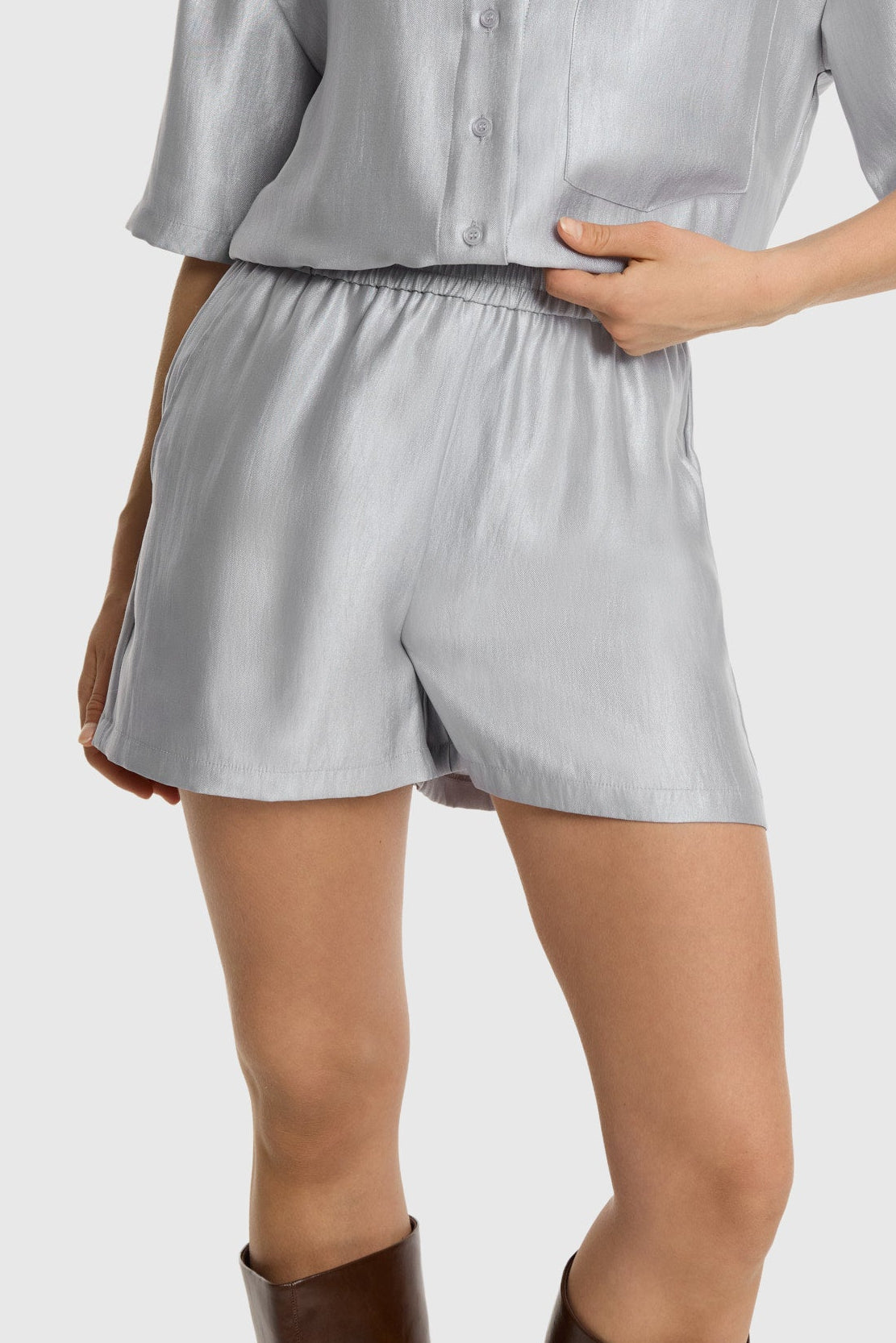 Refined Department MONE short silver