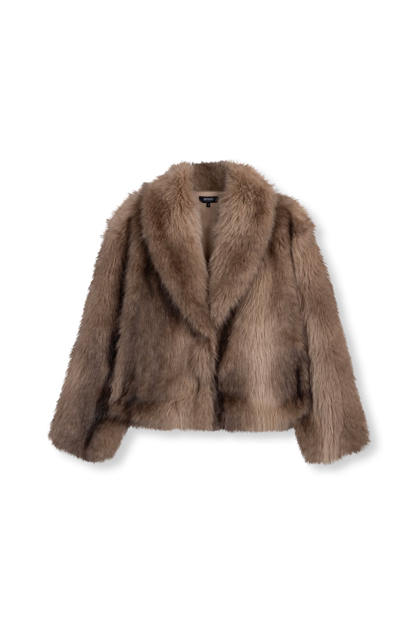 Refined Department Luka fake fur jas brown