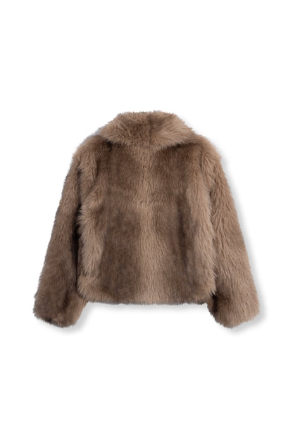 Refined Department Luka fake fur jas brown