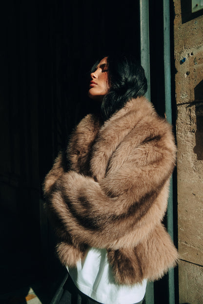 Refined Department Luka fake fur jas brown