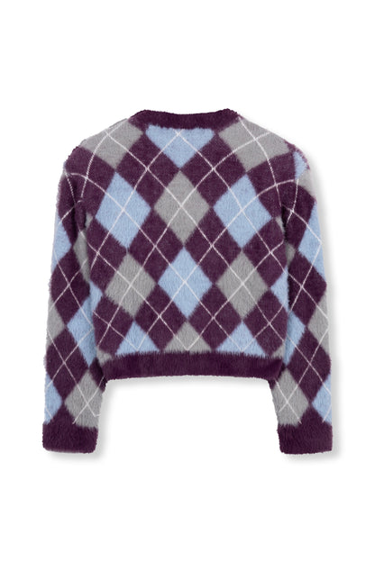 Refined Department Nomi cardigan ruit purple