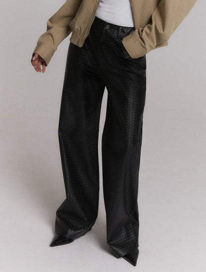 Refined Department Payton leather pants black