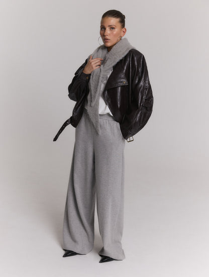 Refined Department Saar triangle scarf grey
