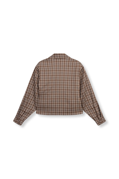 Refined Department Syd blouse checkered brown