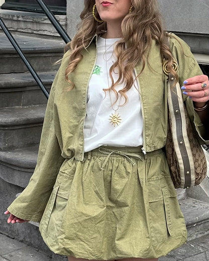 Refined Department ALEY Jacke grün