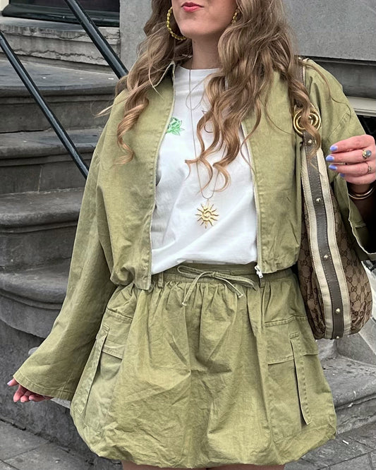 Refined Department ALEY Jacke grün