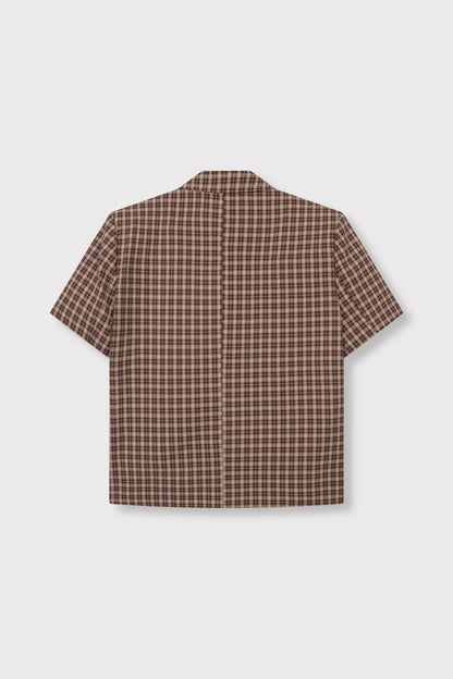 Refined Department ELLA oversized blazer check bruin