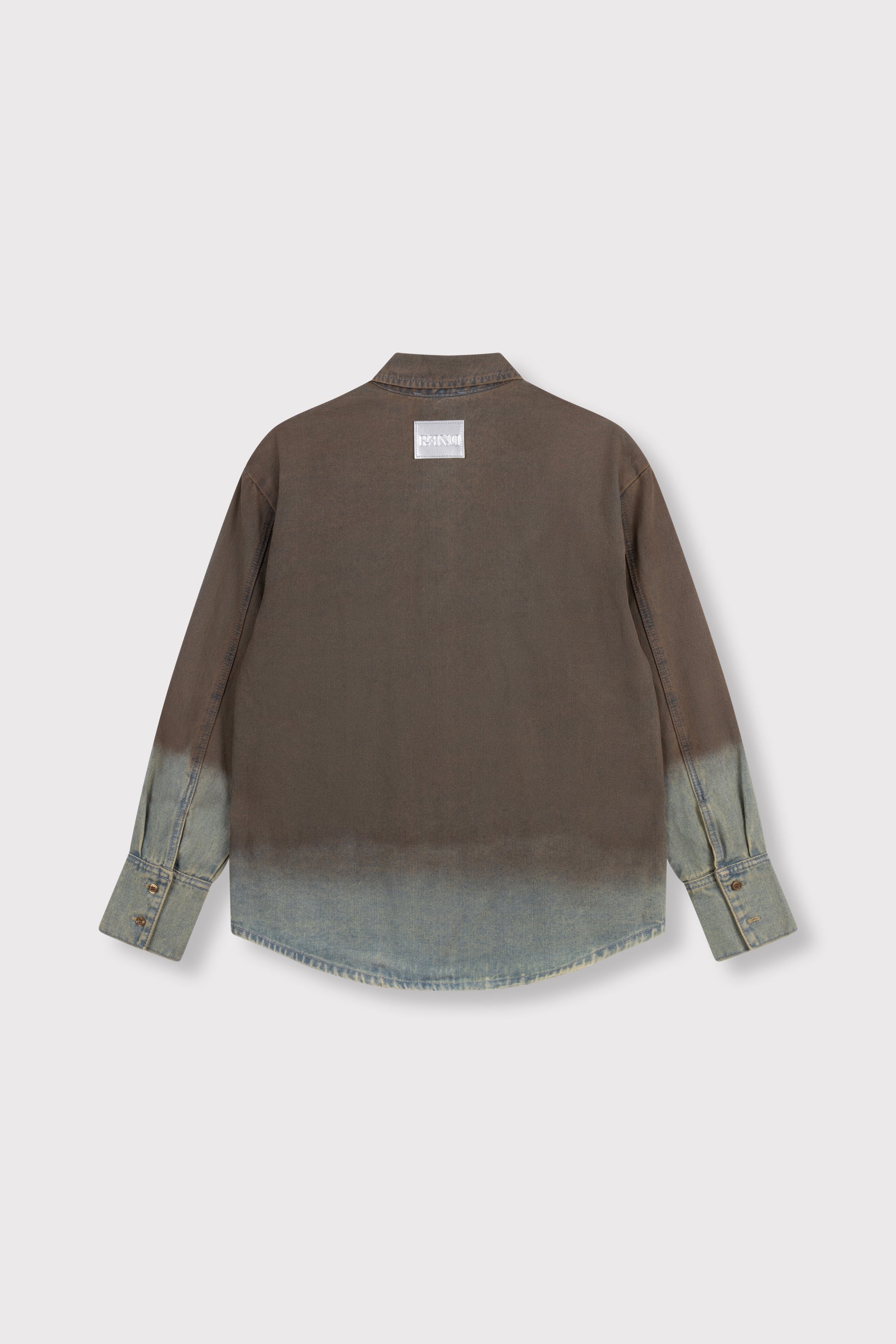 Refined Department NARO washed denim blouse bruin