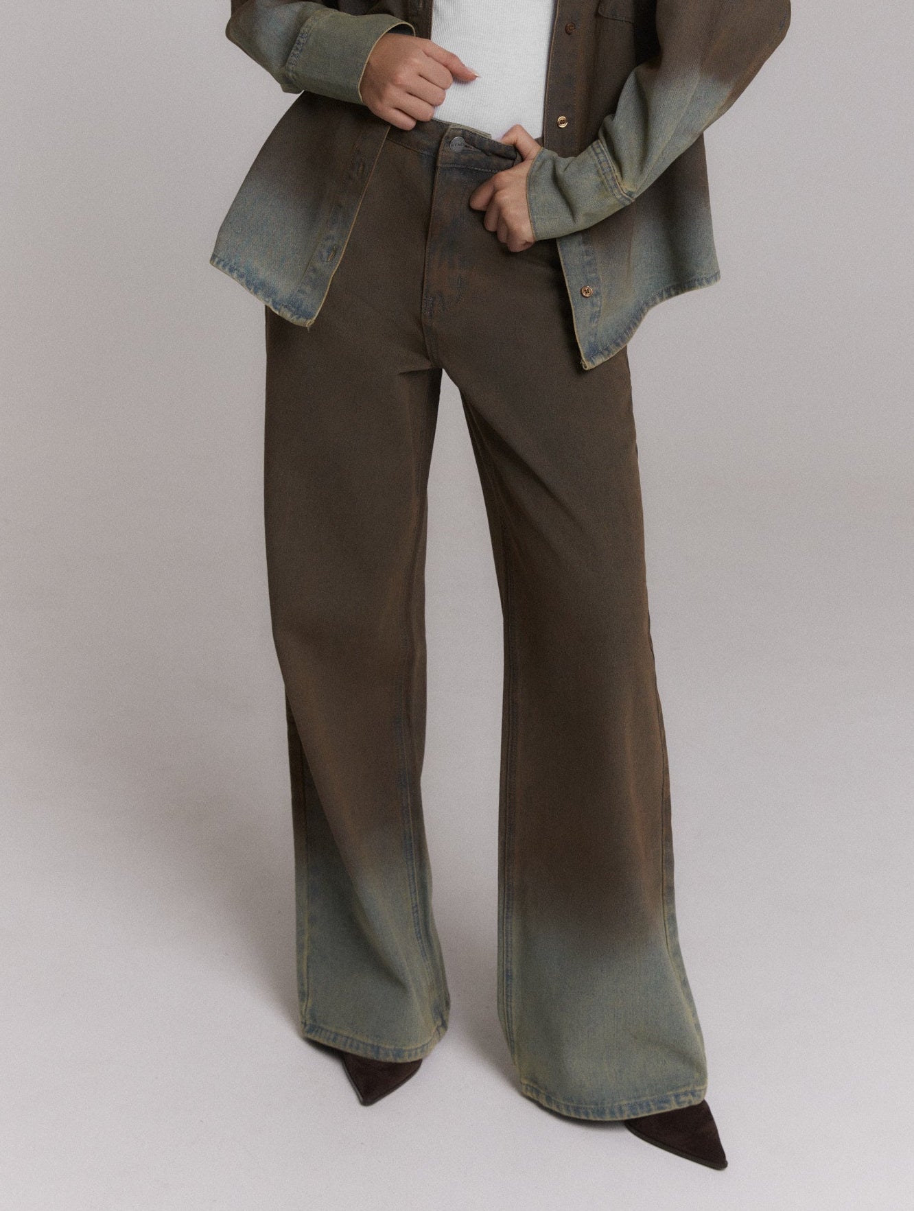 Refined Department PAYTON washed jeans bruin