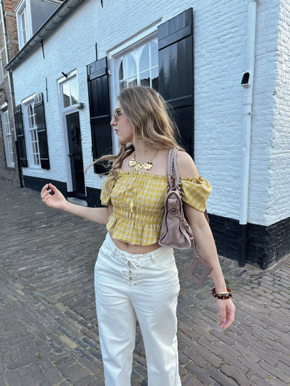Sam smock top yellow