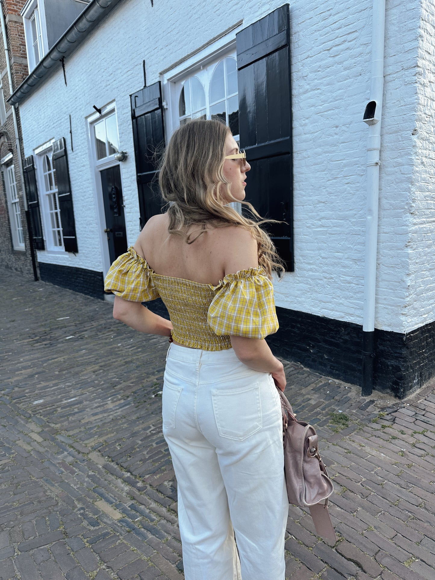Sam smock top yellow