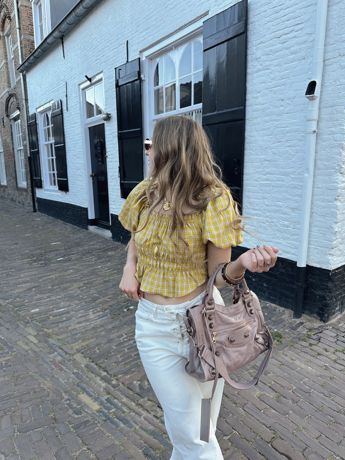 Sam smock top yellow