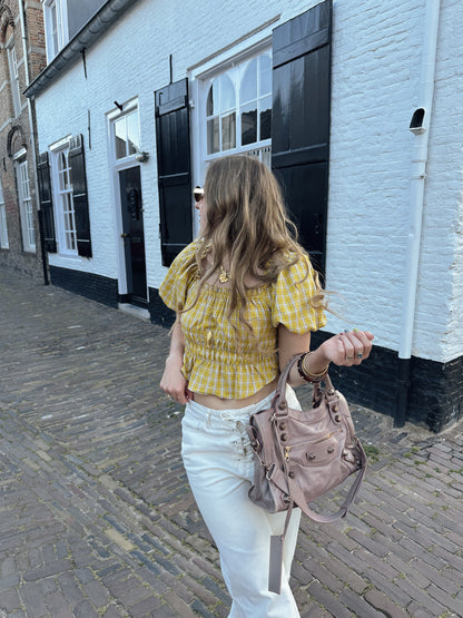 Sam smock top yellow