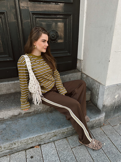 Sky Esme wide trackpants brown