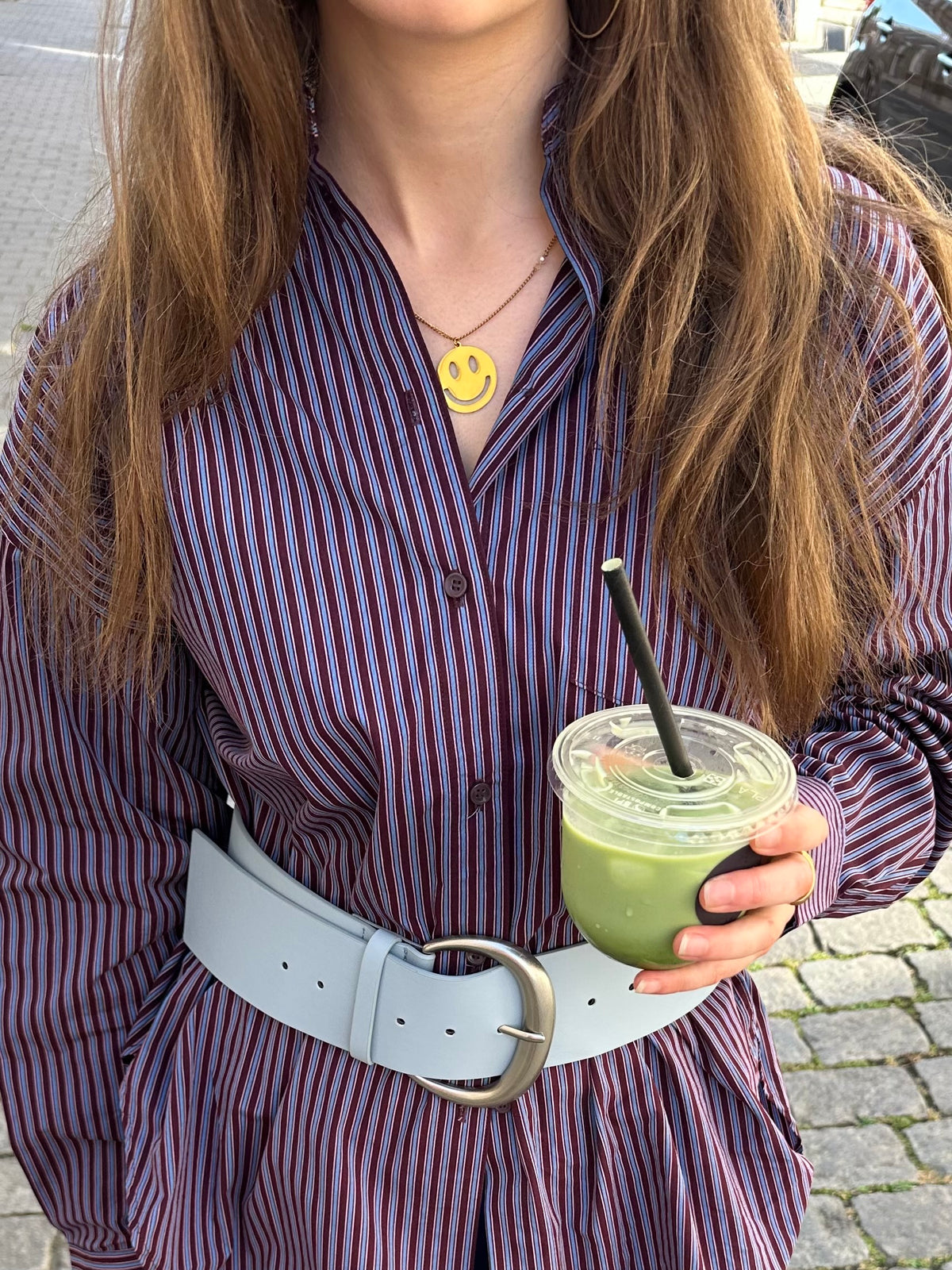 Statement Smiley-Halskette