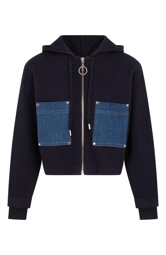 Studio Amaya Jett vest blue denim