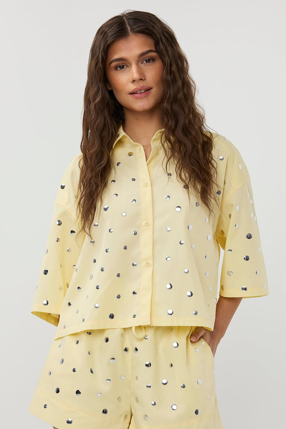 Studio Amaya Mara Bluse Buttergelb