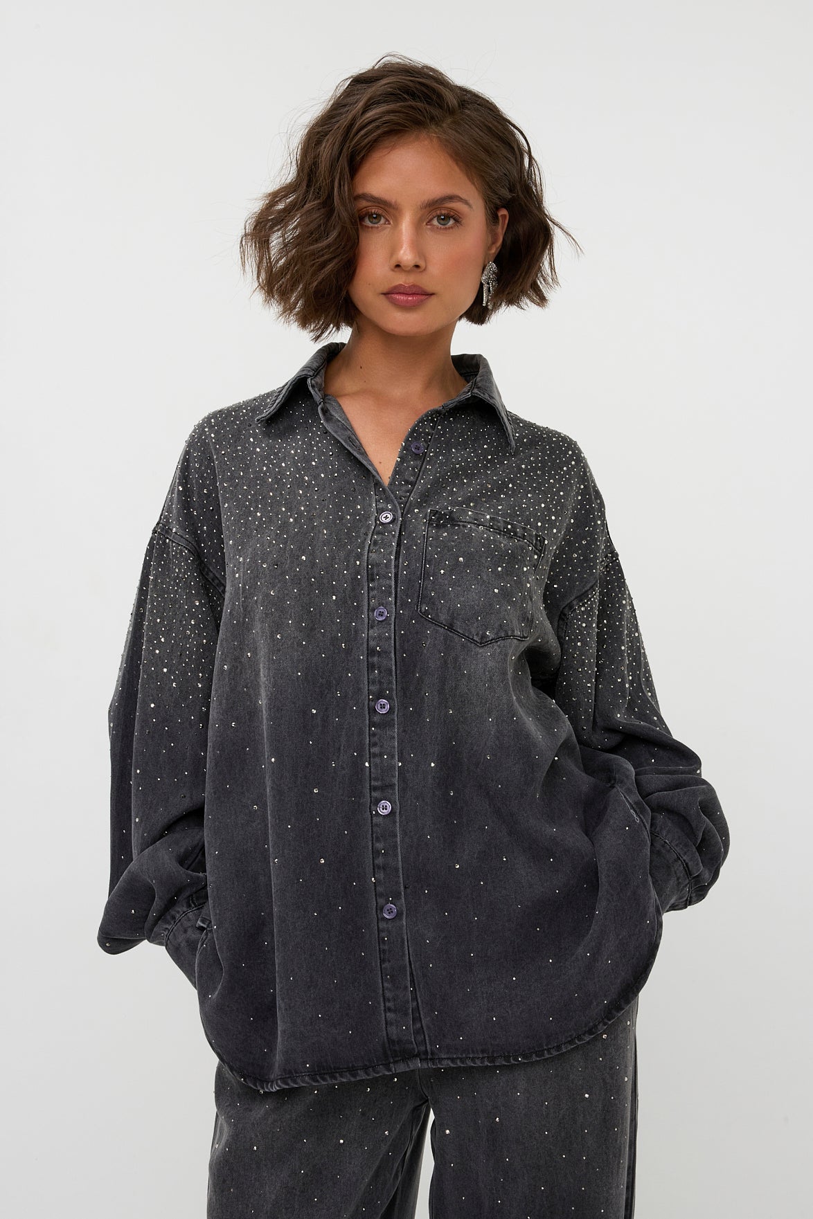 Studio Amaya Vea Blouse black strass