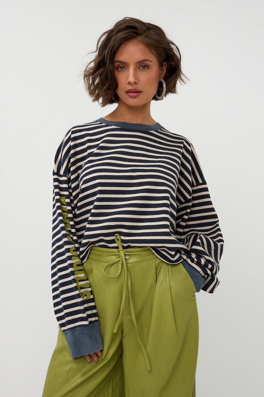 Studio Amaya Worth it sweater stripes blue