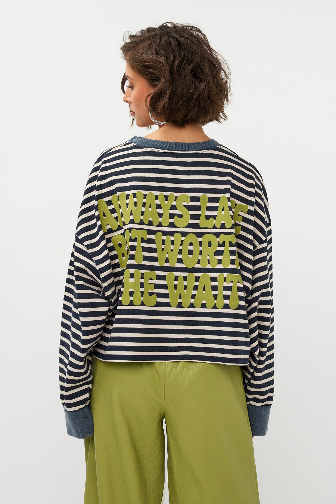 Studio Amaya Worth it sweater stripes blue