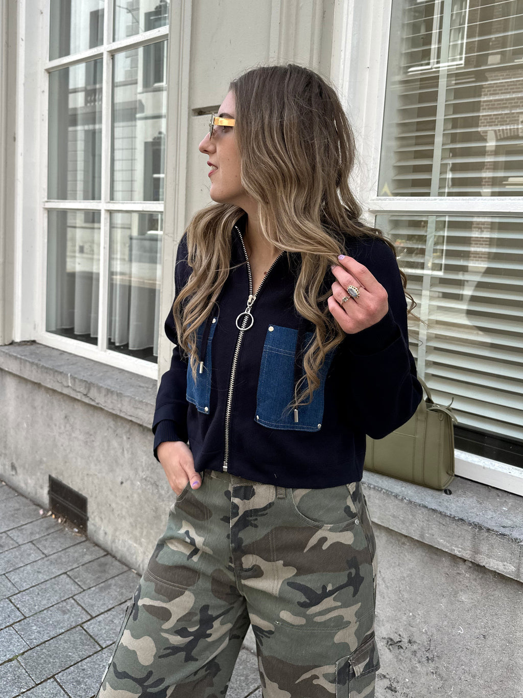 Studio Amaya Jett vest blue denim
