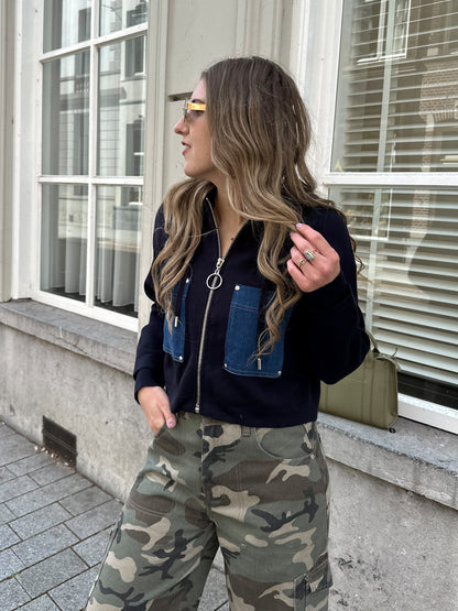Studio Amaya Jett vest blue denim