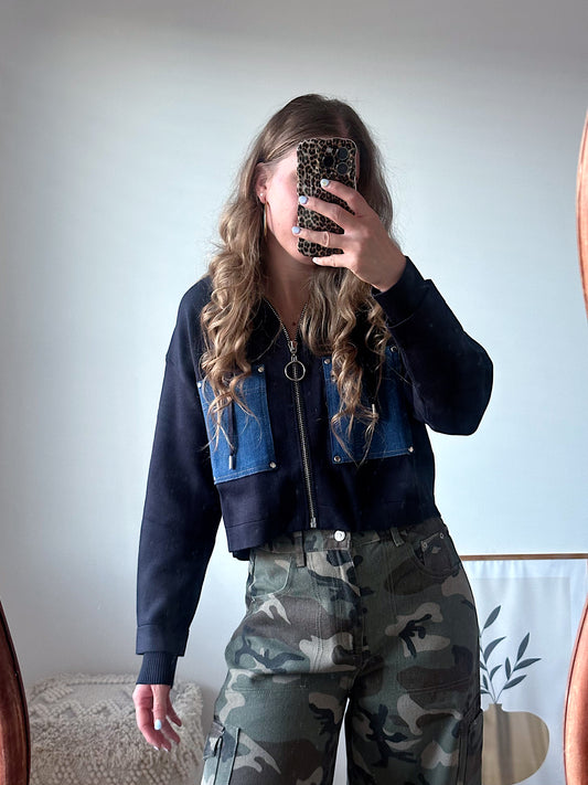 Studio Amaya Jett vest blue denim