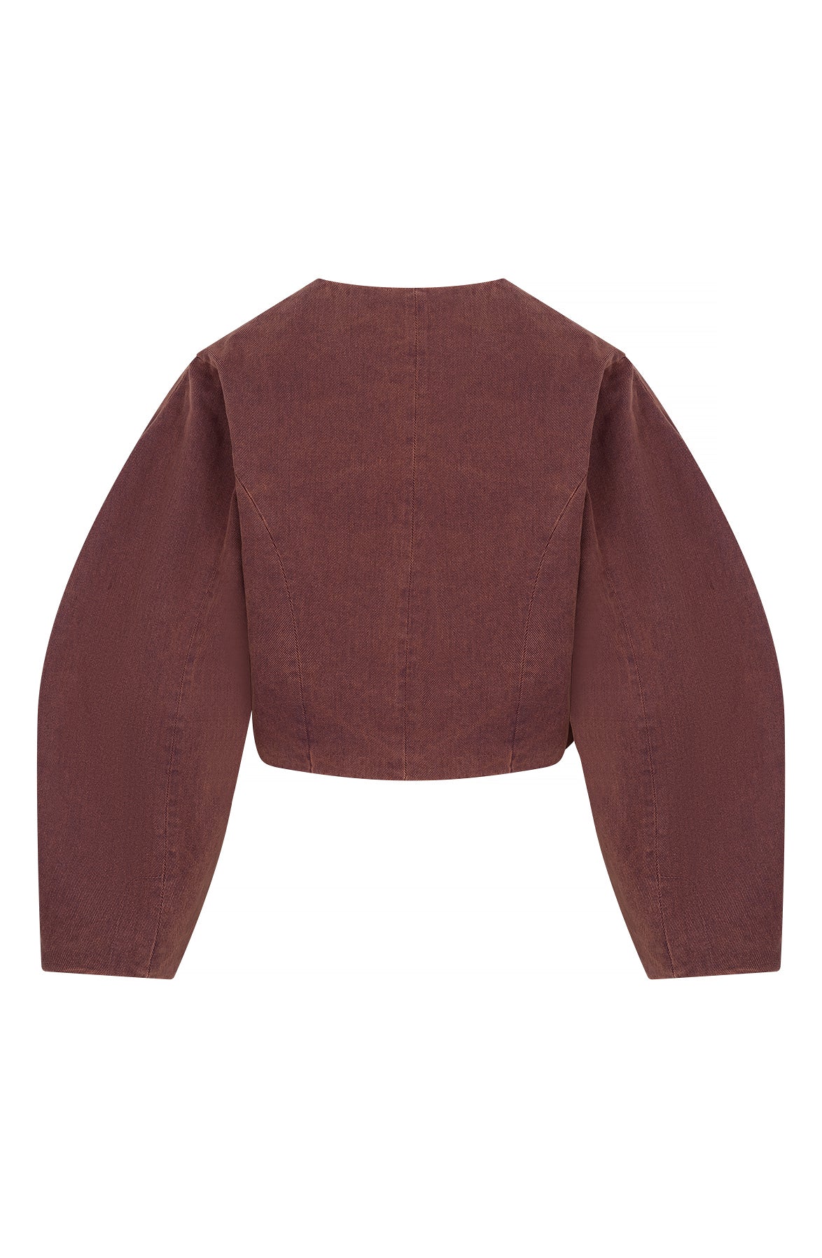 Studio Amaya Kael denim jacket bordeaux