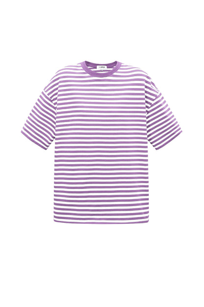 Loes T-Shirt mit Streifen rosa rot