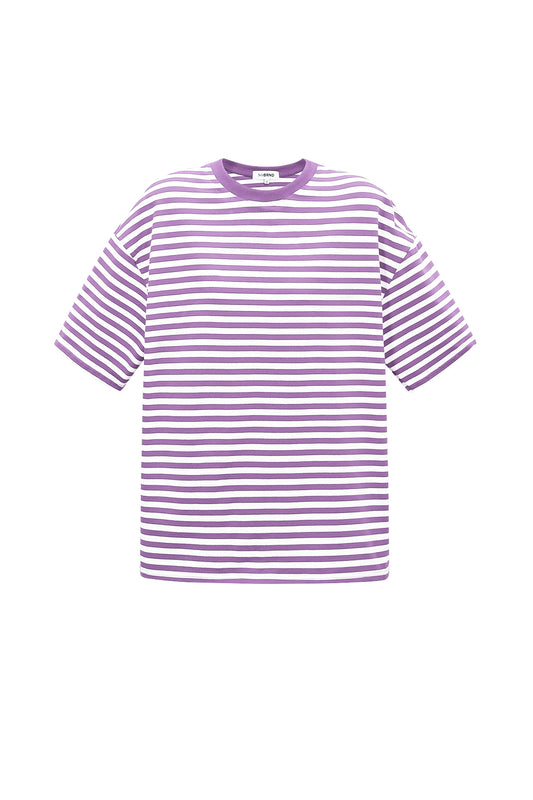 Loes T-Shirt mit Streifen rosa rot