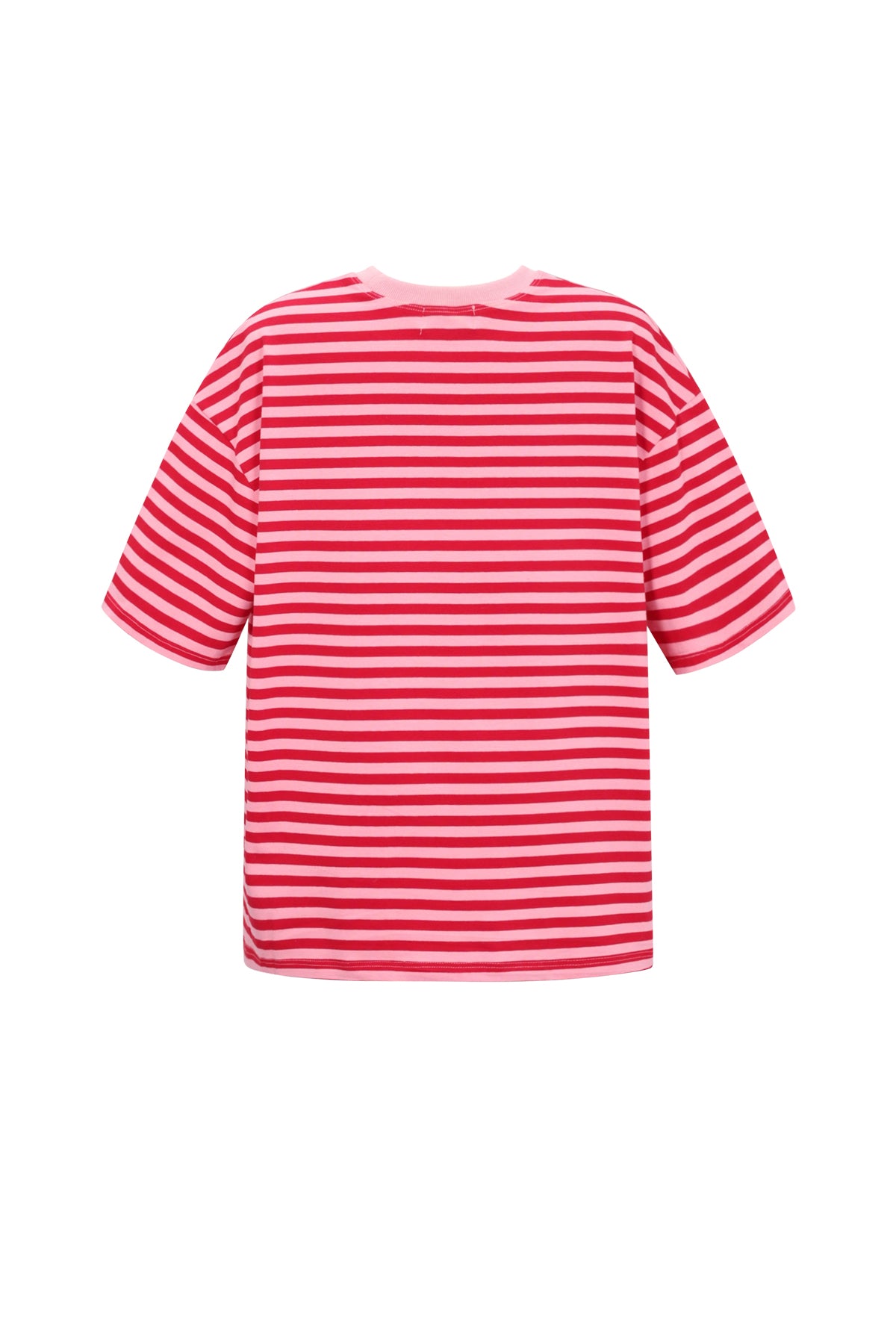 Loes T-Shirt mit Streifen rosa rot