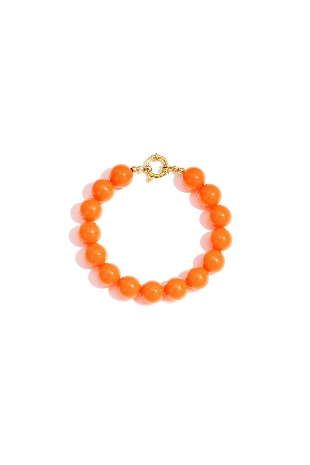 Oranje kralenarmband