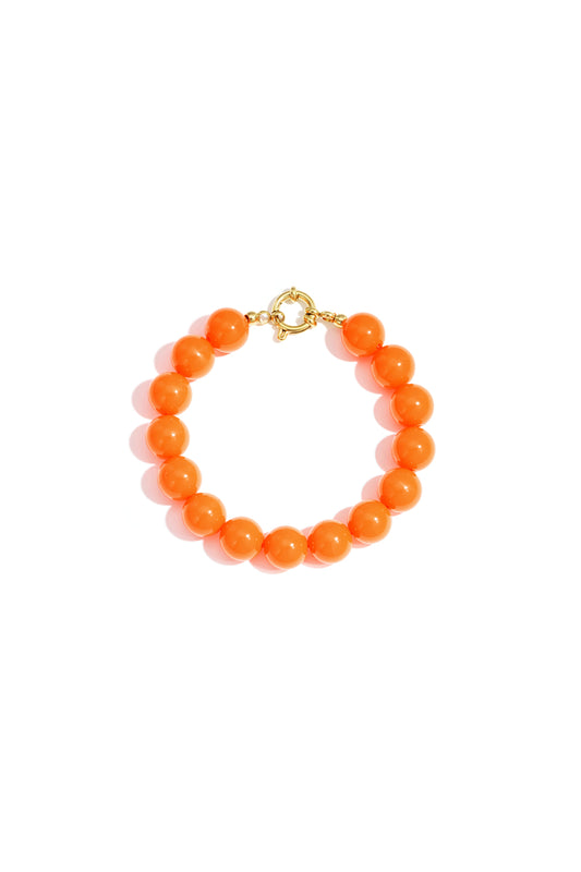 Oranje kralenarmband