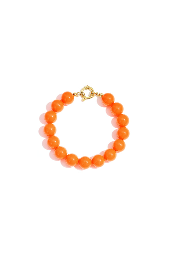 Oranje kralenarmband