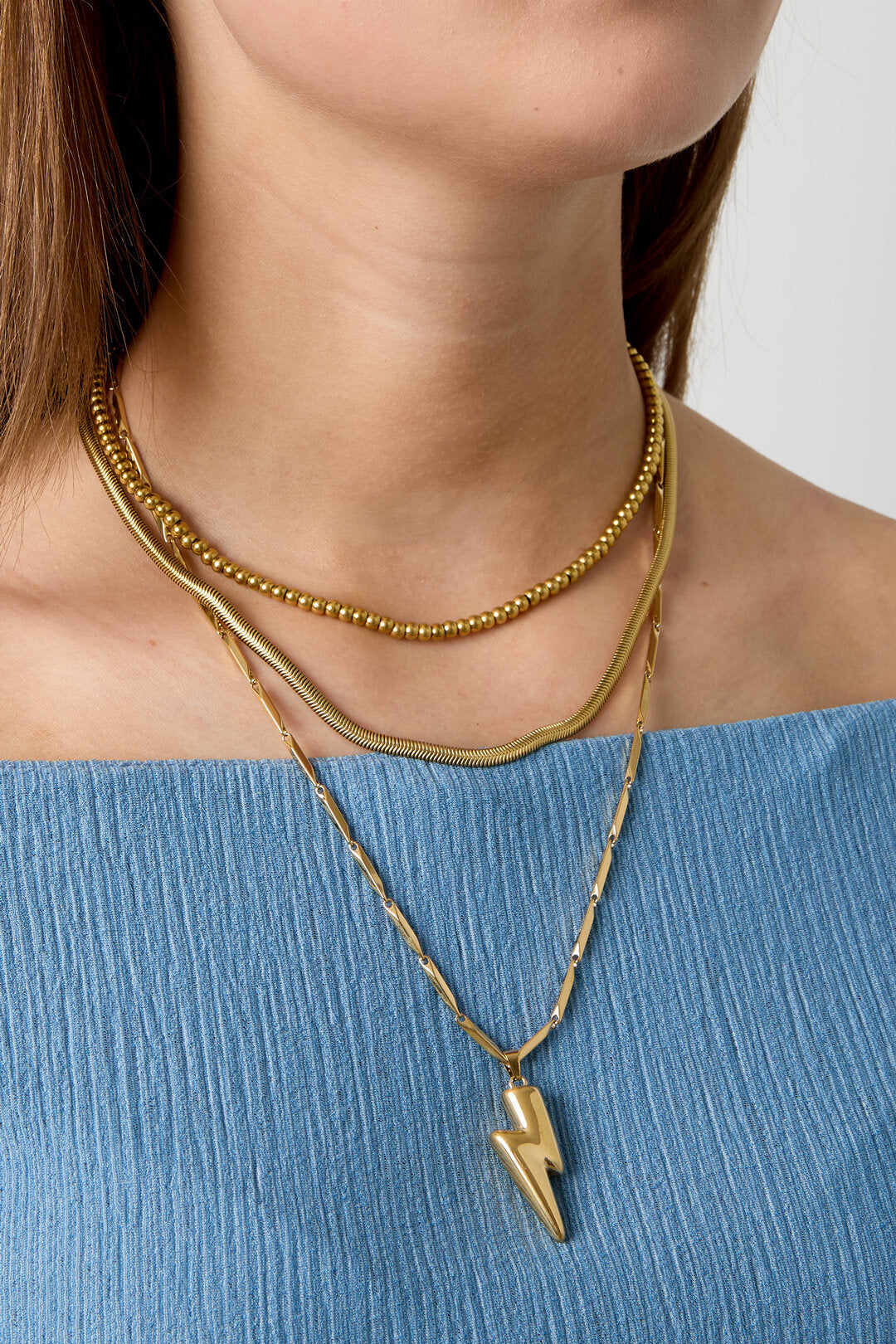 Strike me lightning bolt ketting