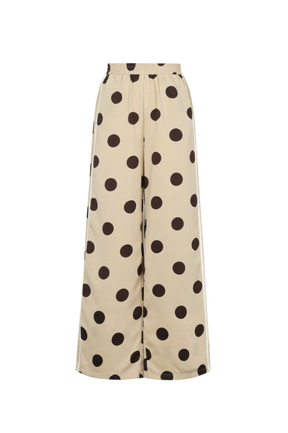 Lyla polkadot pantalon zwart