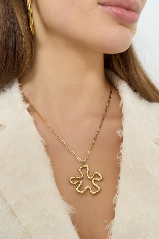 Bloom necklace met flower charm